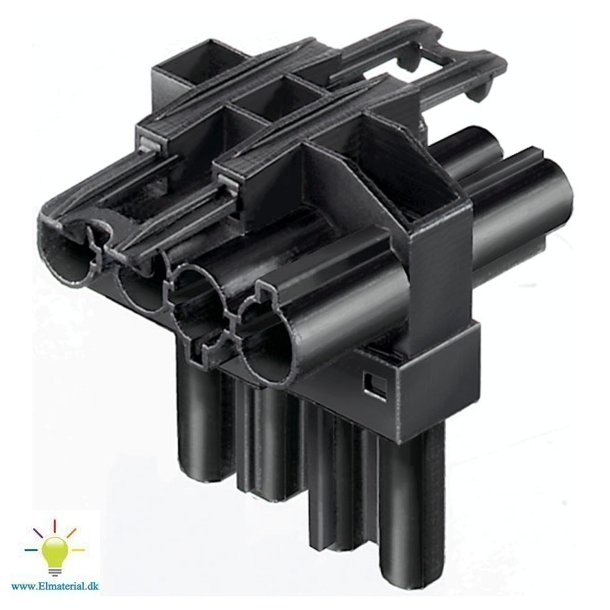 Gst18I4 T-Stykke 4P Sort