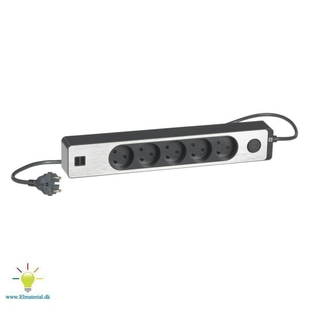 5-Stikdse U/J M/Afb+Usb Kg+Al