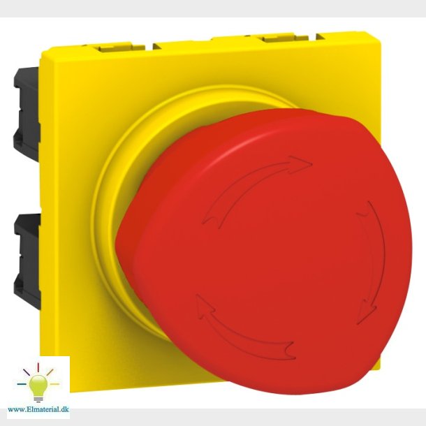 Ndstop 1/4 Omdrejn. Rd/Gul