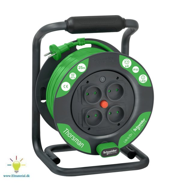 Kabeltrumma 25M H05Vvf 2X1.0