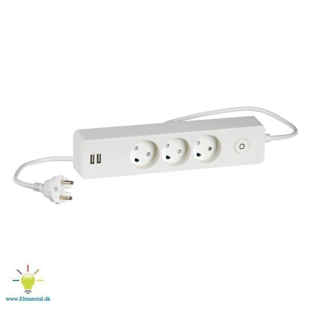 3-Stikdse U/J M/Afb+Usb Hv