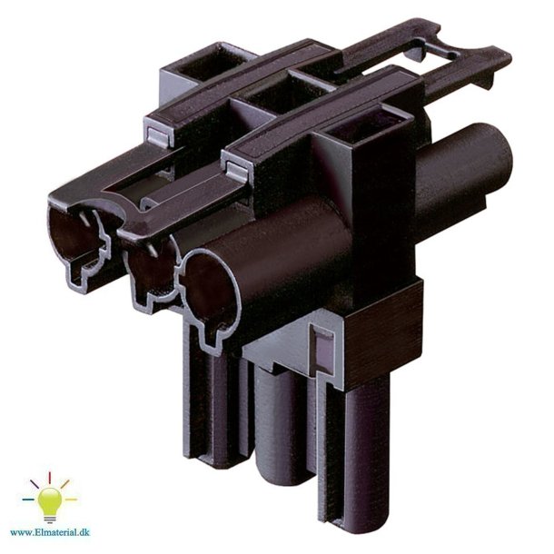 Gst18I3 T-Stykke 3P Sort