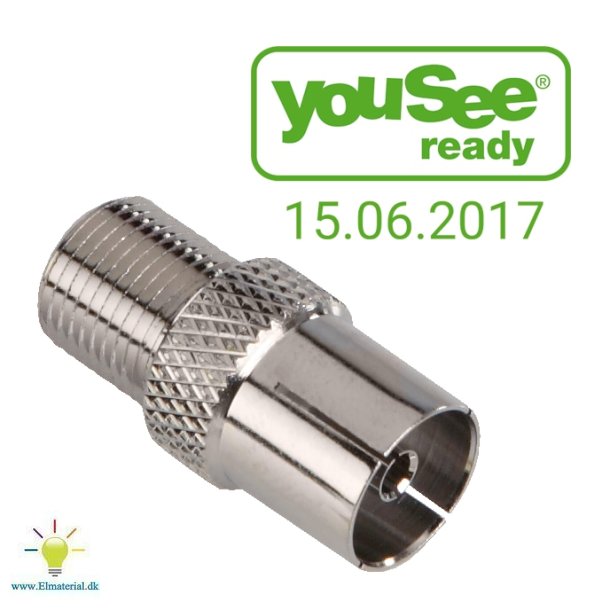 F-Connector Hun/Iec Hun Lige