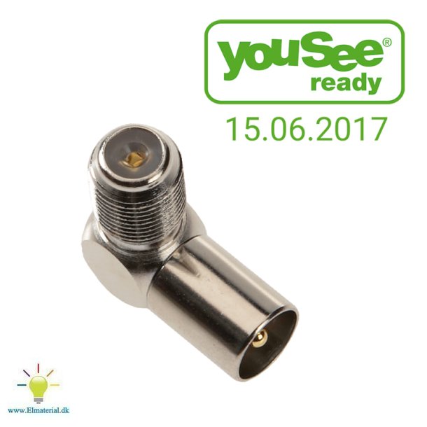 F-Connector Hun/Iec Han Vinkel