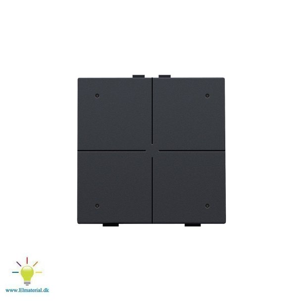 4-Tryk M/Led Antracit