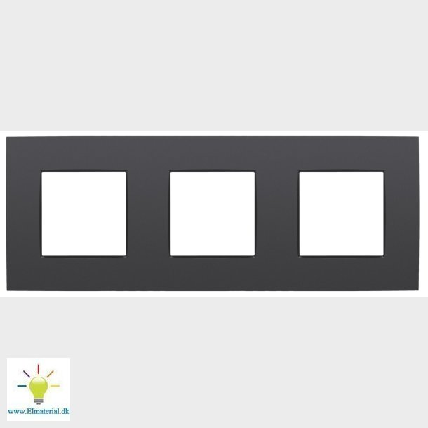 Tredobbelt Ramme Antracit