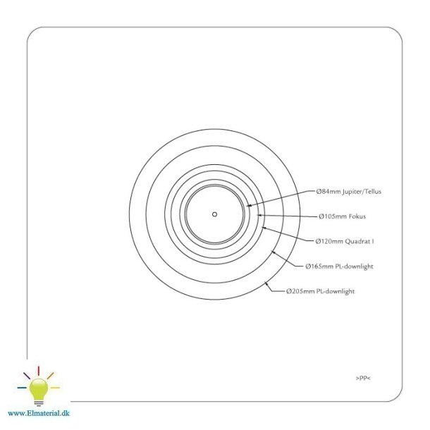 Downlight Aflastningsplade