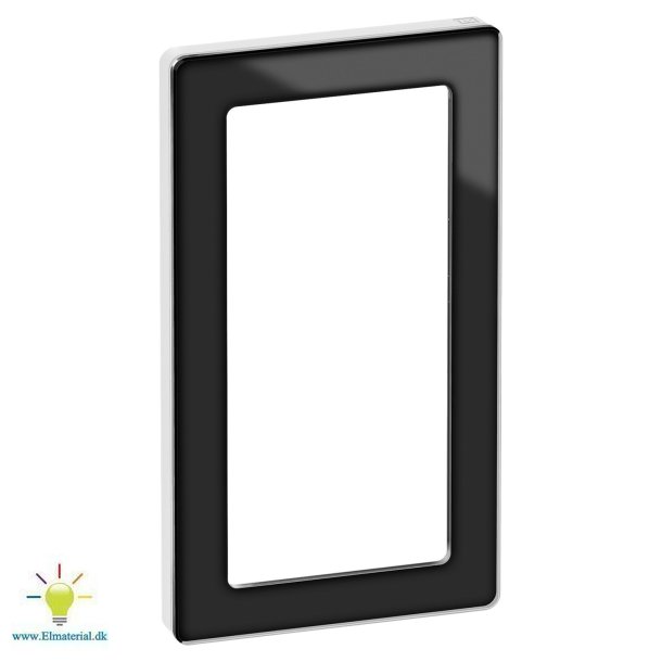 Ren Glasram 1X2M Svart / Vit