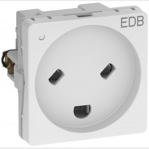 Fuga 1M Plugg Dator W / Led Vit