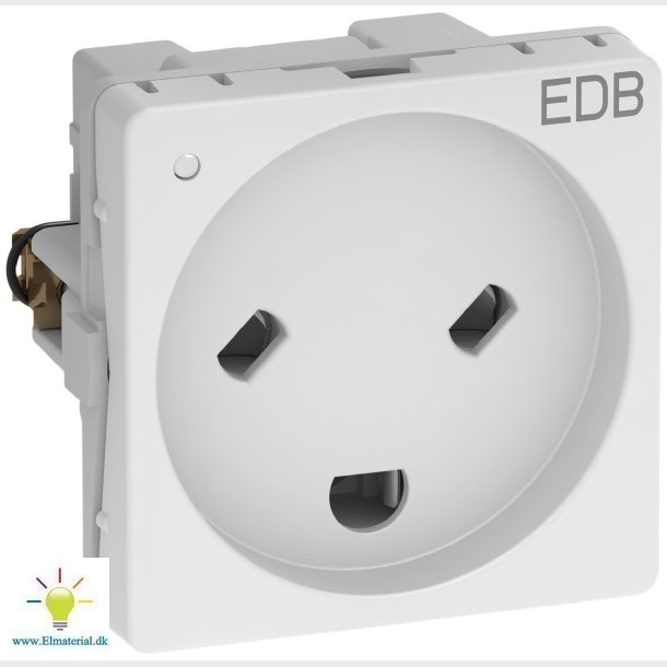 Fuga 1M Stikk Edb M/Led Hvid