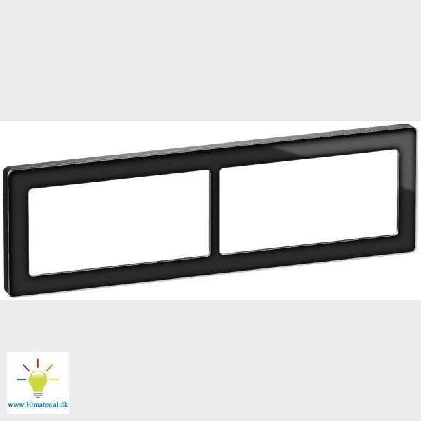 Fuga Pure Ramme Glas 2X2M Sort