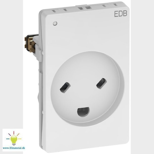 Fuga Stikk Edb M/Led 1,5M Hvid