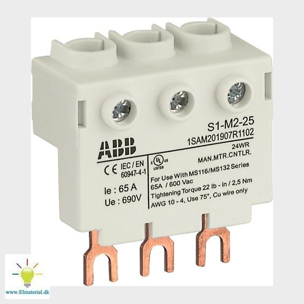 Tilslutningsblok S1-M2-25