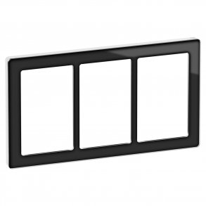 Ren glasram 3X1,5M Svart / Vit