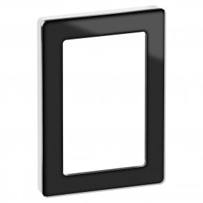 Ren glasram 1,5M Svart / Vit