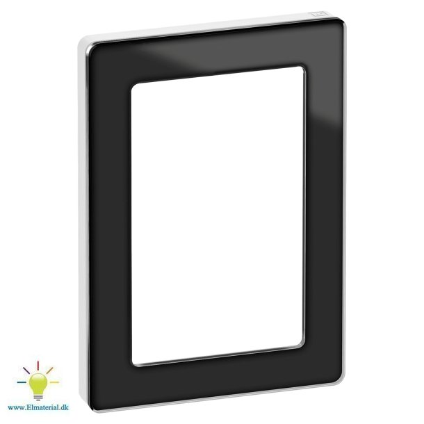 Ren glasram 1,5M Svart / Vit