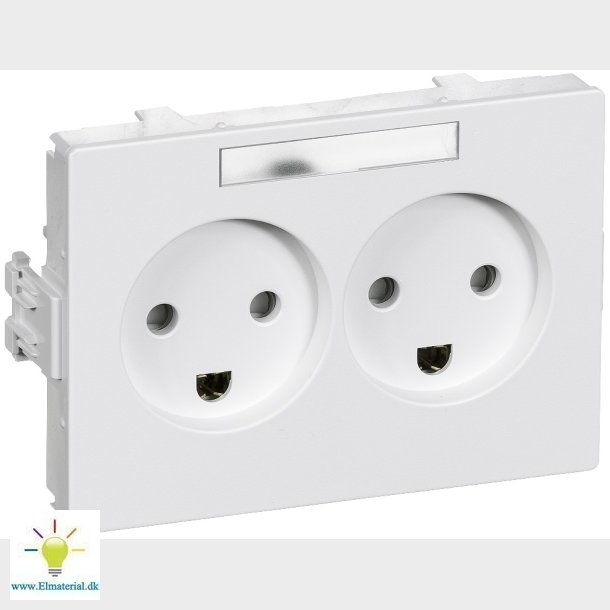 Clic Stikdse M/J Dobbelt Hvid