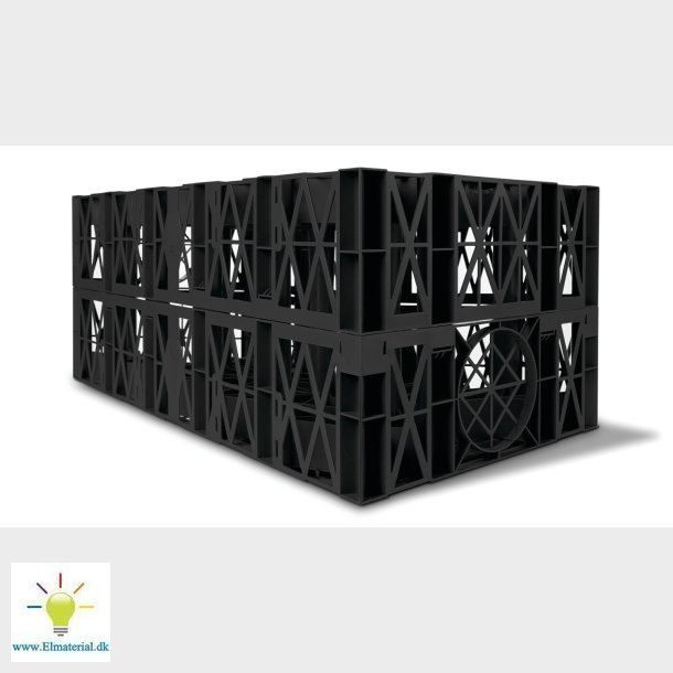 Regnvandskassette Sort 192L Nw