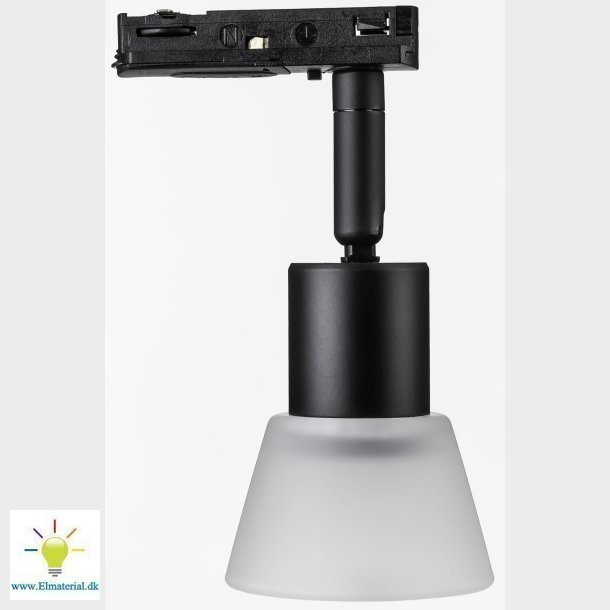 Spot 1F Glas Cup Gu10 Sort