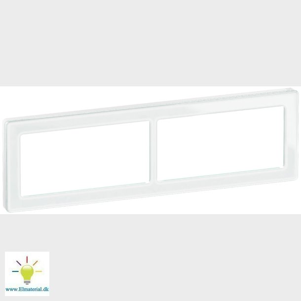 Fuga Pure Ramme Glas 2X2M Hvid