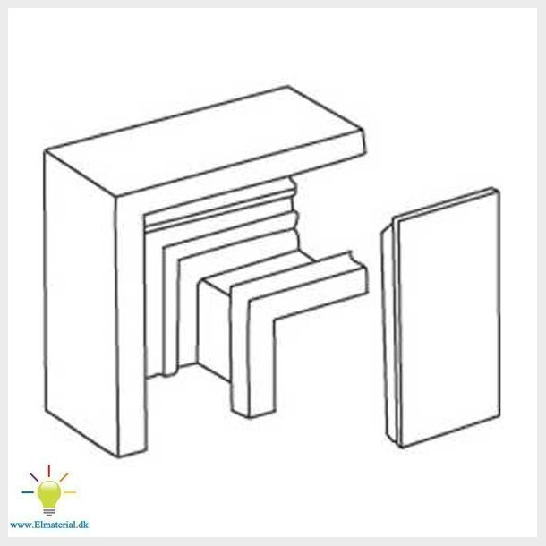 Fladvinkel Tek-Ls100 Hvid 9016