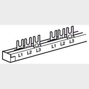 Gaffelögleskena 3P 1 Rad