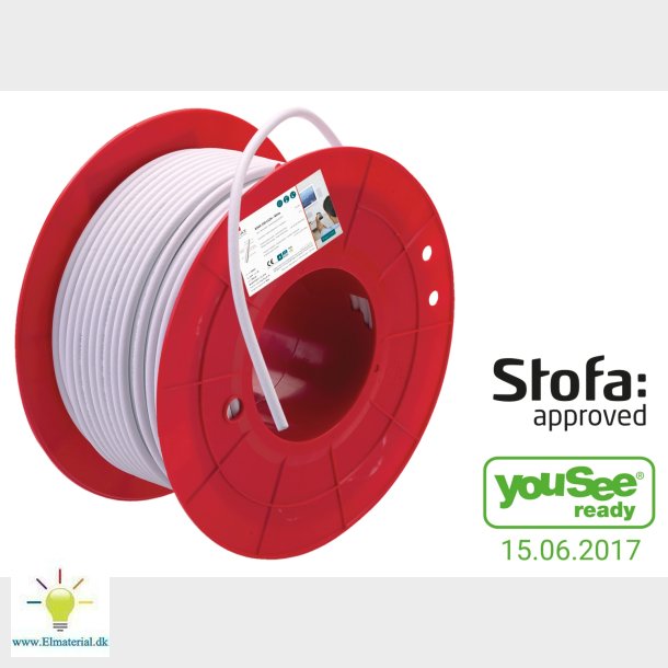 Antennekabel Koka550 Hvid S250