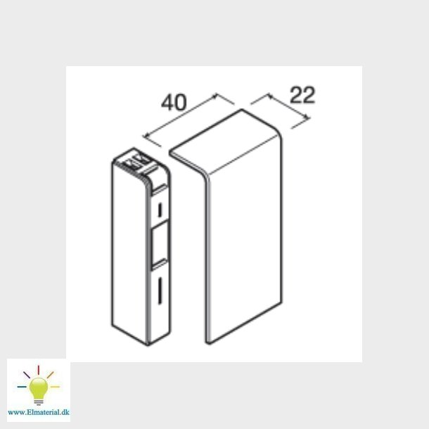 Endestykke Sl 200806 Hvid
