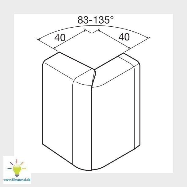 Udv. Hjrne Sl 200803 Sort