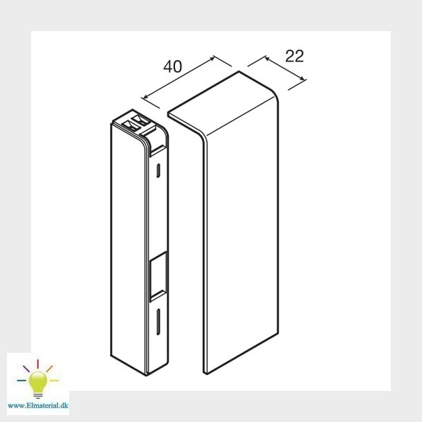 Endestykke Sl 201156 Sort