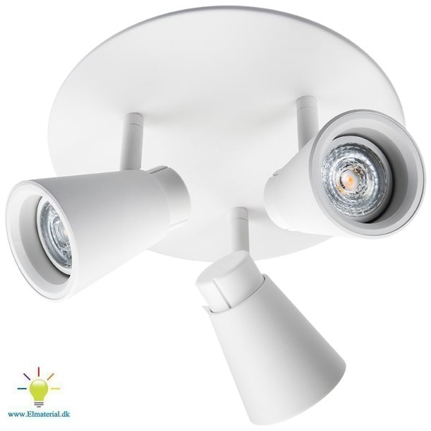 Zoom Rondel Led 3X6W Dtw Hvid