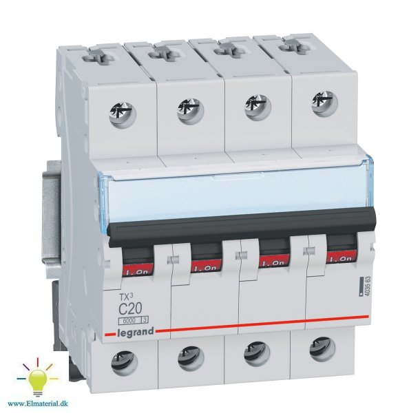Automatsikr. C 16A 4P 6Ka Tx3