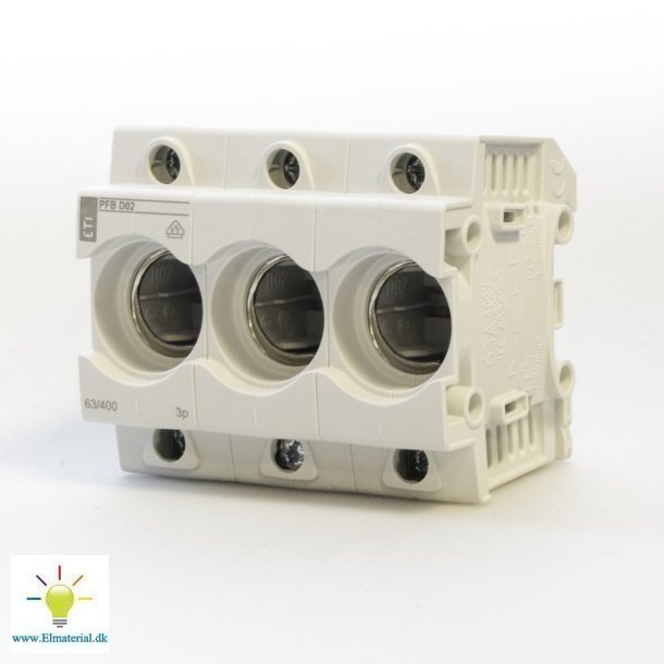 Sikringsholder D02 63A 3P