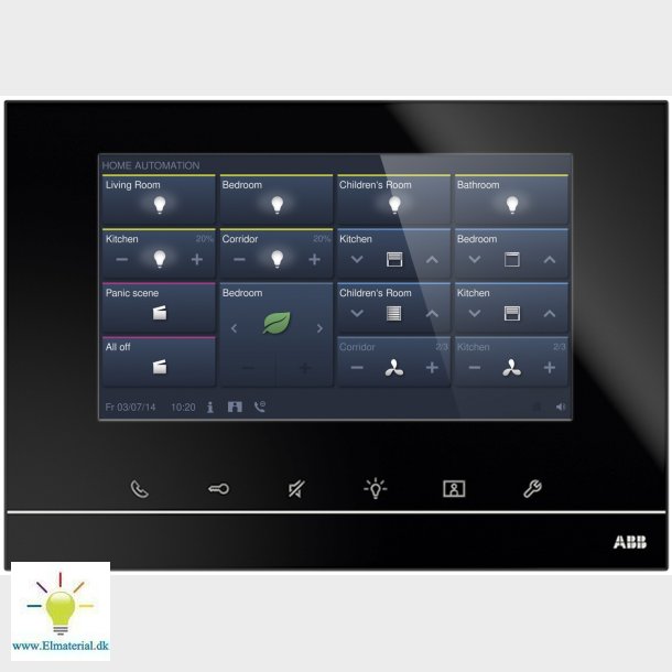 Abb Free-Hometouch 7" Sort