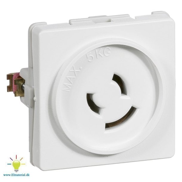 Fuga Lampestikkontakt 2L+J Hv