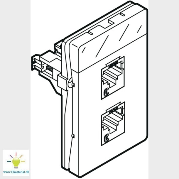 Fuga Dataudtag 2Xrj45 Lsa Hv