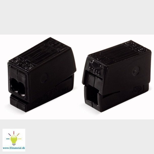 Belysningsklemme 1-2,5Mm2 Sort