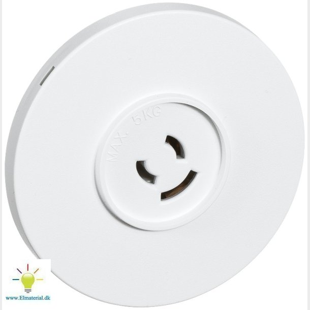 Lampestikkontakt 80 2L+J Hv