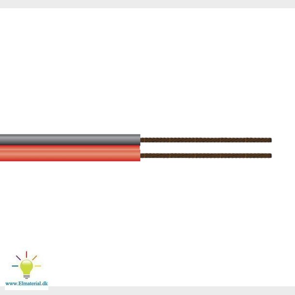 Ledning Pvtau 2X0,75 Rd/Sort