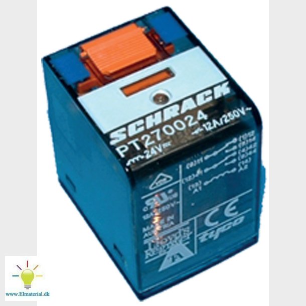 Rel 4P 6A 24Vac Pt570524