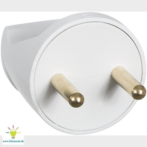 Stikprop U/J Rund Hvid 085