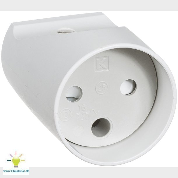 Forlngerled U/J Hvid