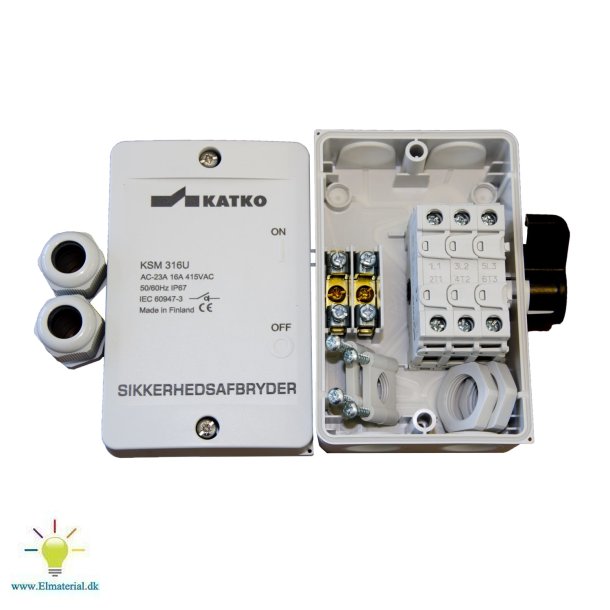 Sikkerhedsafbr. 25A 3P Gr M20
