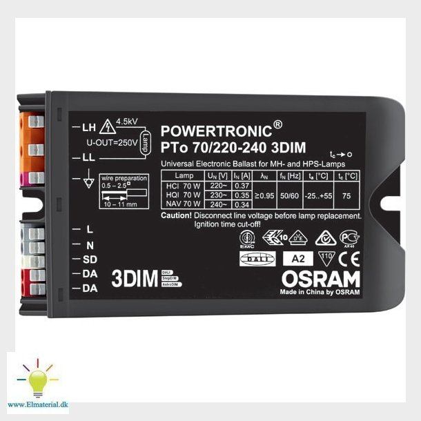 Hf Spole Pto 70W 220-240V 3Dim