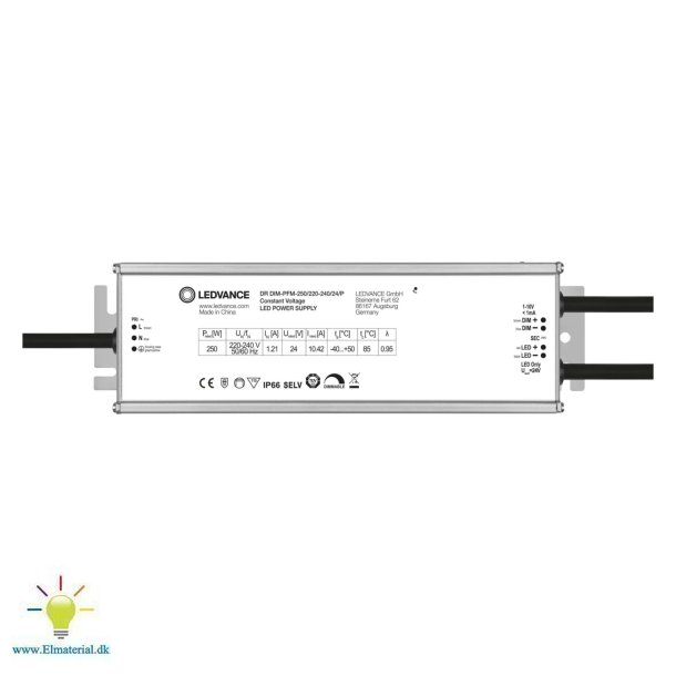 Led-drivrutin Dim-Pfm 250W 24V P