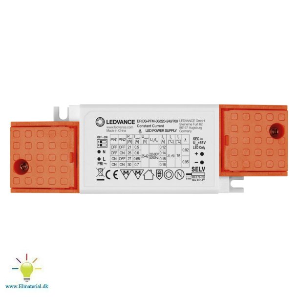 Led-drivrutin Ds-Pfm 30W 700Ma