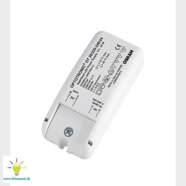 Led-drivrutin Ot 20W 24V DC