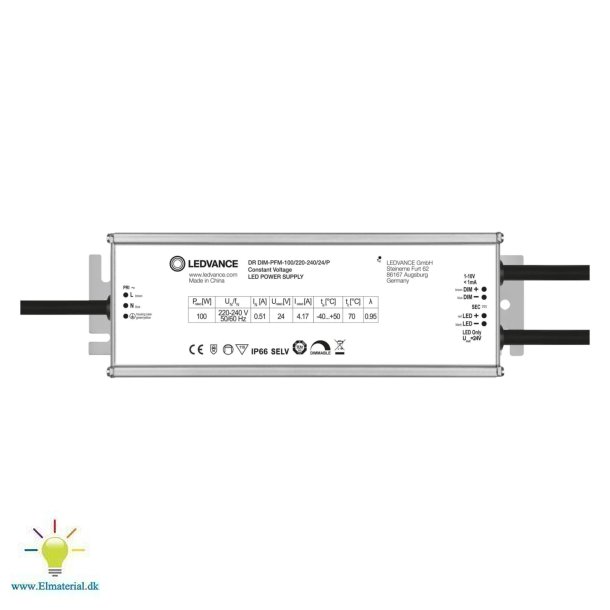 Led-drivrutin Dim-Pfm 100W 24V P