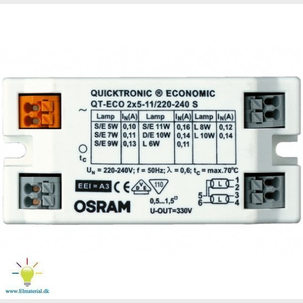 Hf Spole Qt-Eco 2X5-11W S