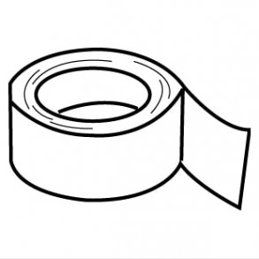 Vit tejp 50Mmx4.6Mtr.